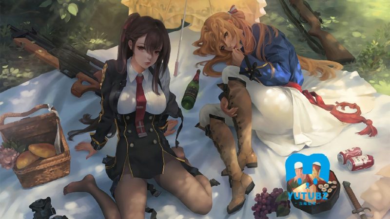 少女前线女孩野餐游戏插画-玉兔4K壁纸！