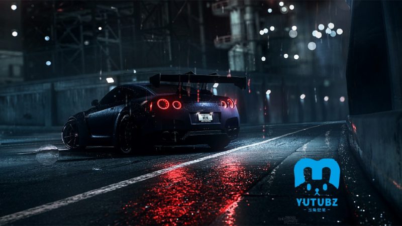 黑色尼桑战神GTR超跑图片壁纸-玉兔4K壁纸！