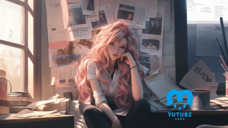 报纸墙_萨勒芬妮4K高清壁纸-玉兔4K壁纸！