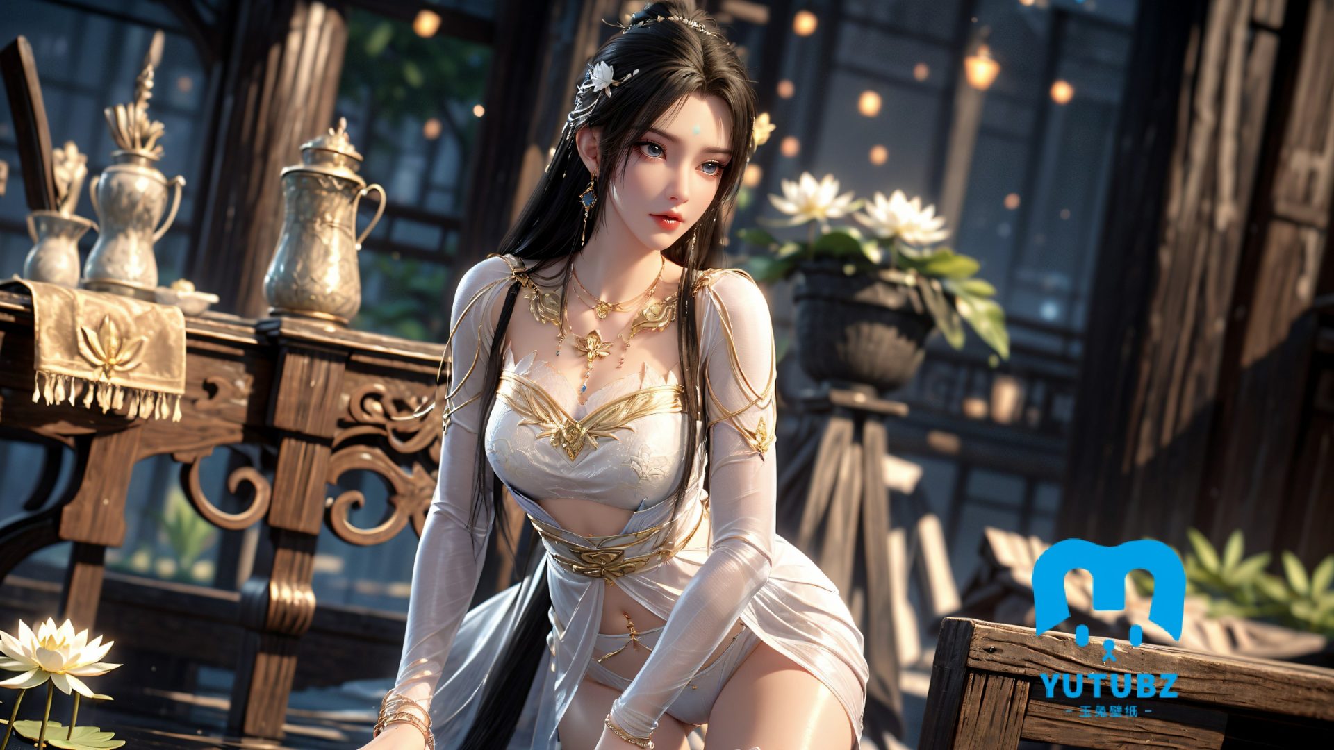 幻灯片-玉兔4K壁纸！