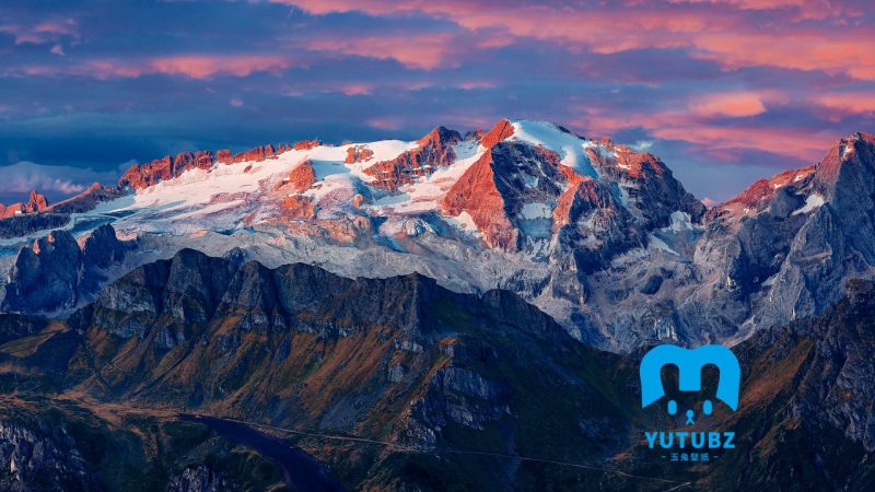 意大利高山冰川山顶风景-玉兔4K壁纸！