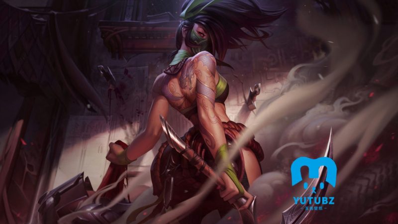 英雄联盟阿卡丽忍者-玉兔4K壁纸！