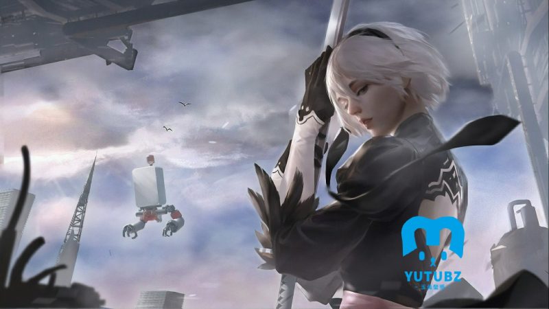 尼尔：机械纪元2b-玉兔4K壁纸！