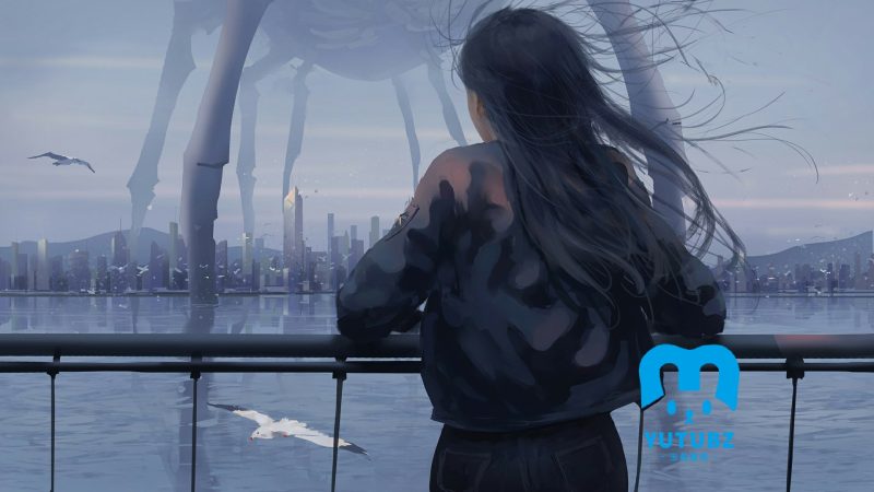 海鸥城市海洋风景-玉兔4K壁纸！