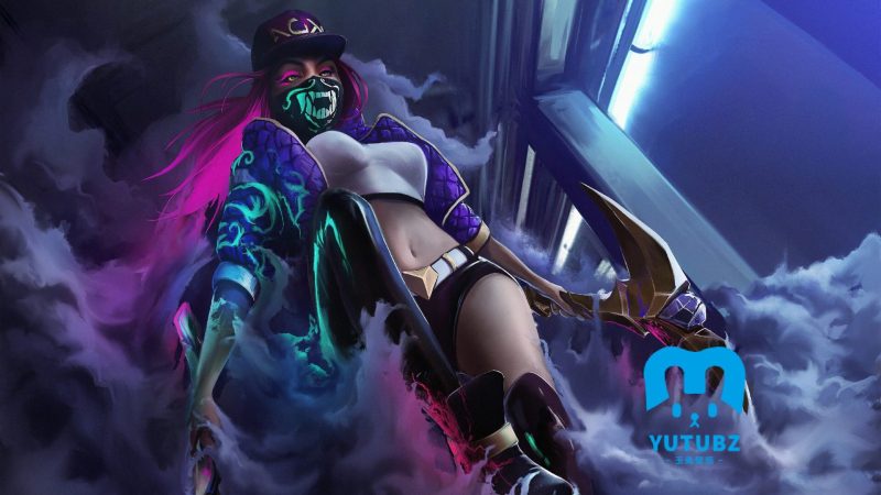 英雄联盟KDA女团阿卡丽-玉兔4K壁纸！