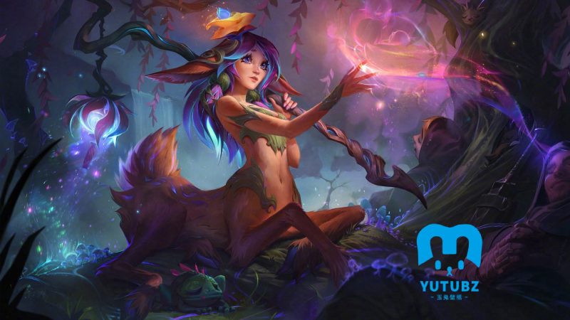 英雄联盟含羞蓓蕾雄莉莉娅-玉兔4K壁纸！