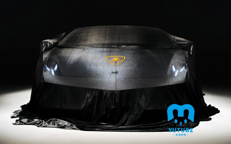 兰博基尼在车展上-玉兔4K壁纸！