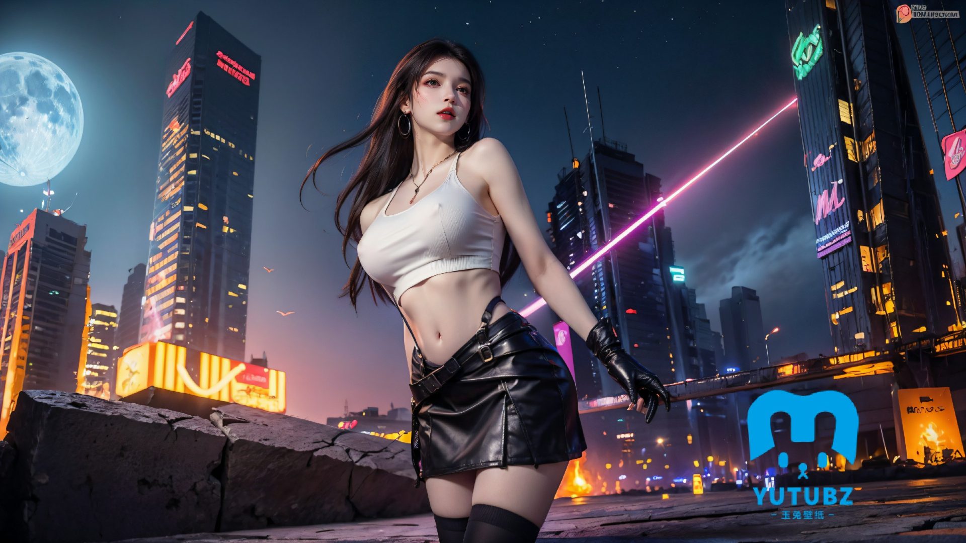 幻灯片-玉兔4K壁纸！