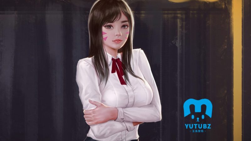 《守望先锋》D.Va超清游戏5k壁纸-玉兔4K壁纸！