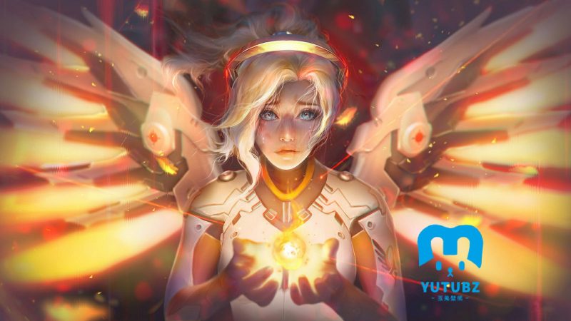 《守望先锋》天使游戏桌面壁纸-玉兔4K壁纸！