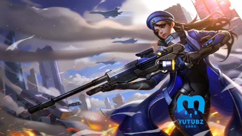 《守望先锋》先锋队长安娜皮肤游戏桌面-玉兔4K壁纸！