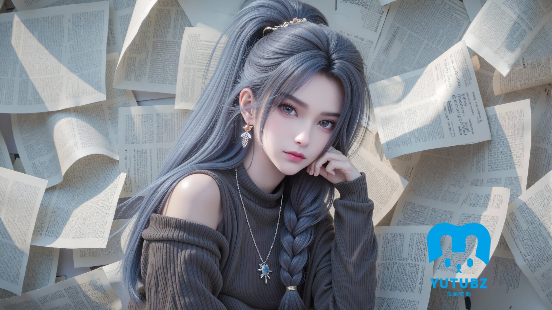 幻灯片-玉兔4K壁纸！