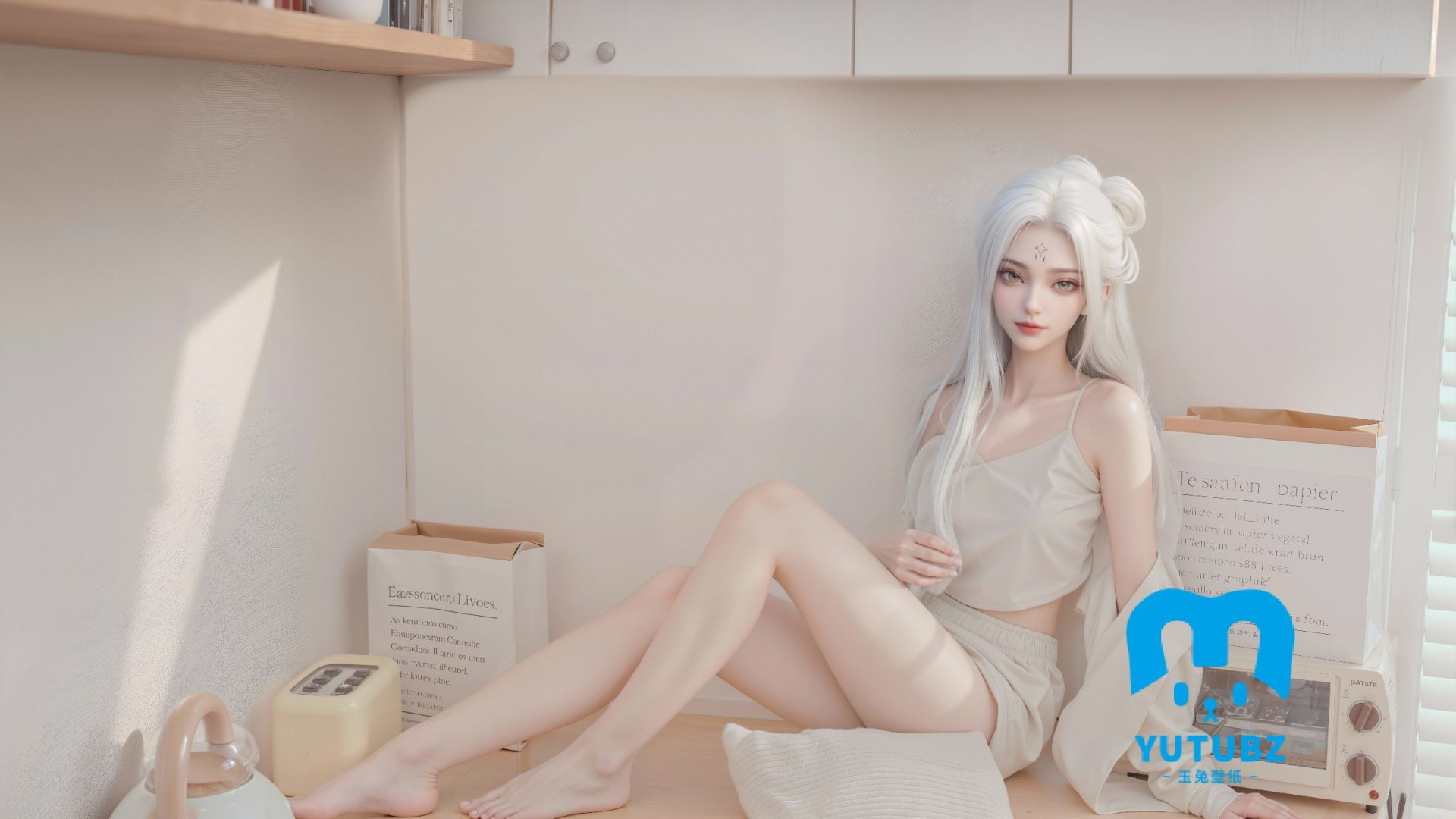 幻灯片-玉兔4K壁纸！