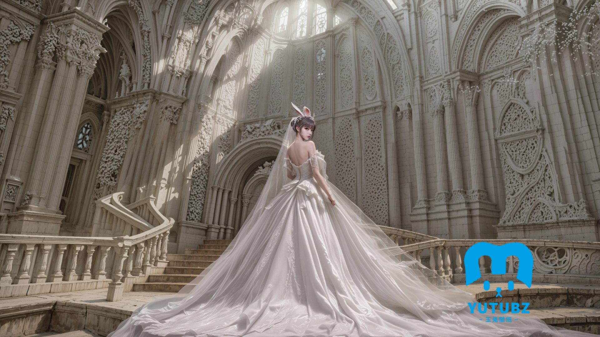 幻灯片-玉兔4K壁纸！