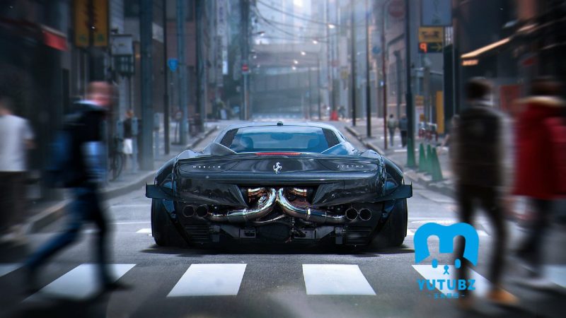 法拉利意大利 458 2-玉兔4K壁纸！