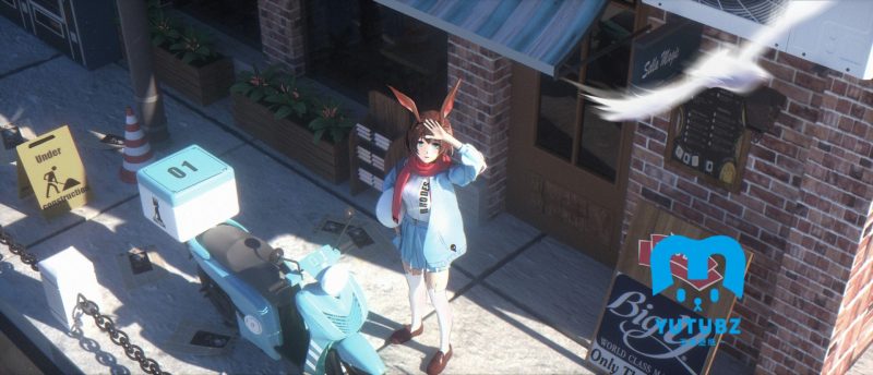 《明日方舟》阿米娅6k带鱼屏桌面壁纸-玉兔4K壁纸！