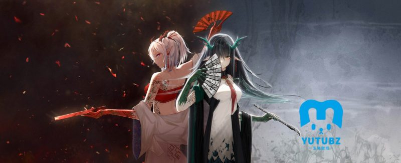 《明日方舟》夕和年背对着6k带鱼屏壁纸-玉兔4K壁纸！