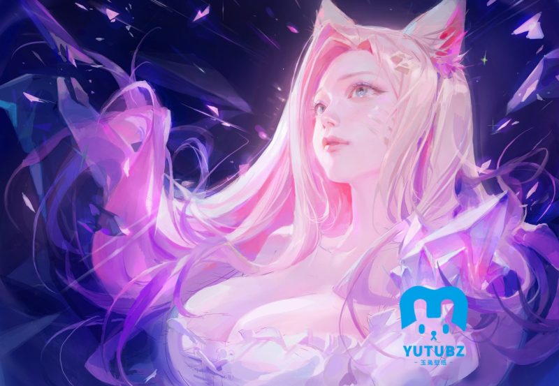 《英雄联盟》kda阿狸电脑8k桌面壁纸-玉兔4K壁纸！