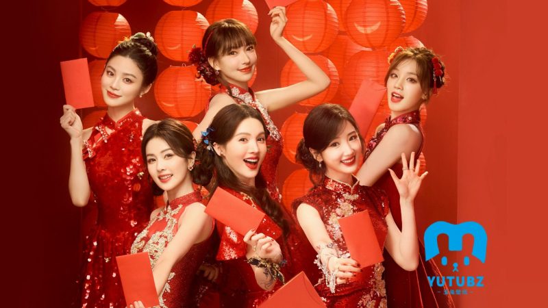 春晚合唱《春意红包》的毛晓彤、金晨、白鹿、程潇、姚晓棠、宋雨琦 六美合拍壁纸-玉兔4K壁纸！