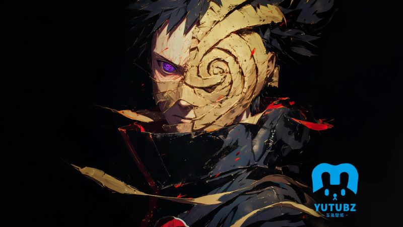 宇智波带土，面具，日本动漫《火影忍者》角色人物宇智波带土8kAI桌面壁纸-玉兔4K壁纸！