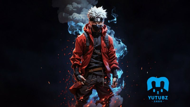 卡卡西壁纸，漫画《火影忍者》人物旗木卡卡西酷帅Ai美图桌面壁纸-玉兔4K壁纸！