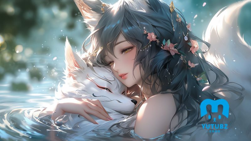 狐狸少女4k动漫壁纸-玉兔4K壁纸！