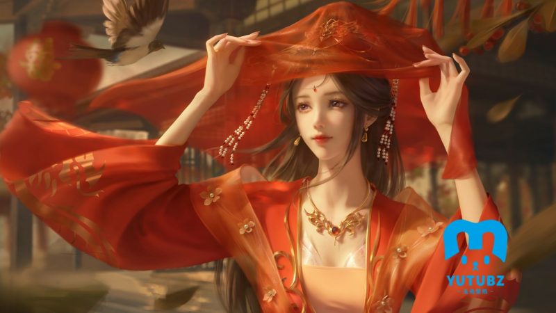 红色婚服完美世界清漪-玉兔4K壁纸！