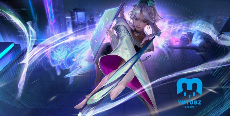 王者荣耀上官婉儿天狼绘梦者皮肤8k电脑桌面壁纸-玉兔4K壁纸！