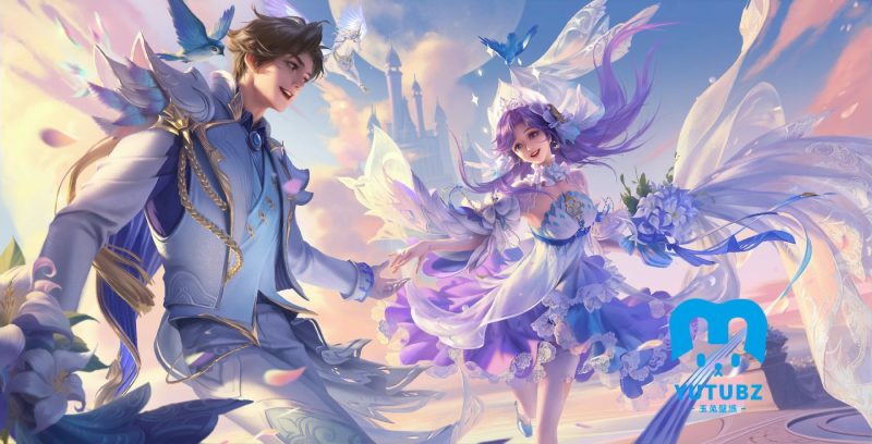 王者荣耀挚爱之约孙策大乔皮肤8k电脑桌面壁纸-玉兔4K壁纸！