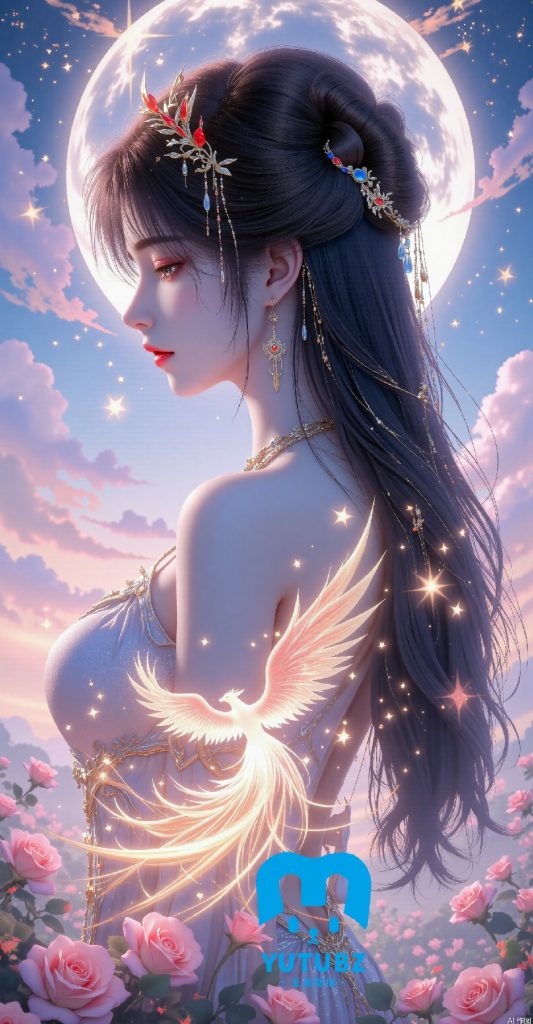 图片[2]-完美世界-火灵儿-天神【16H-29S】-玉兔4K壁纸！