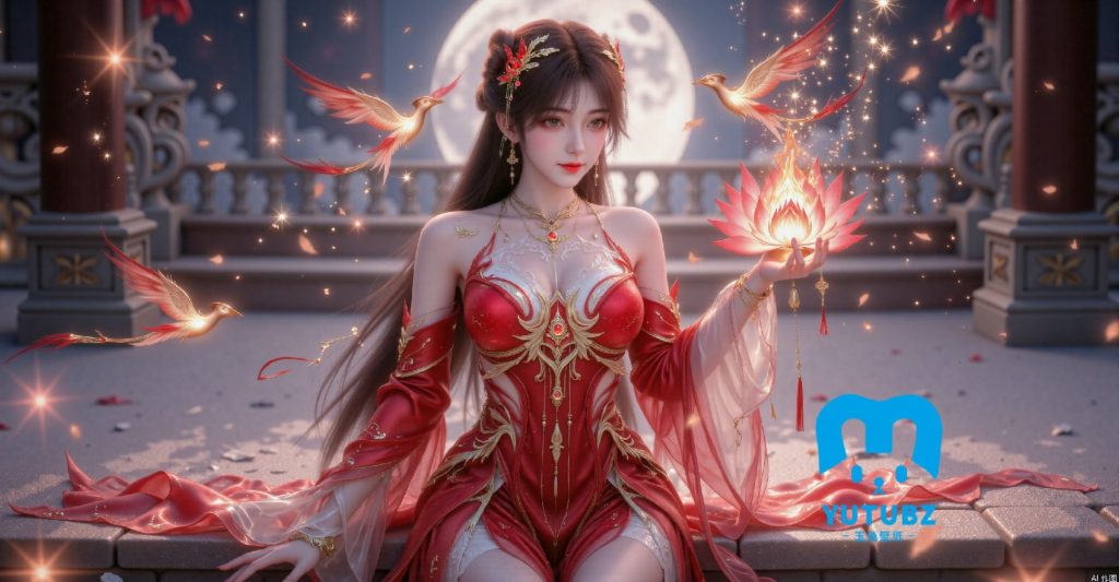 图片[8]-完美世界-火灵儿-天神【16H-29S】-玉兔4K壁纸！