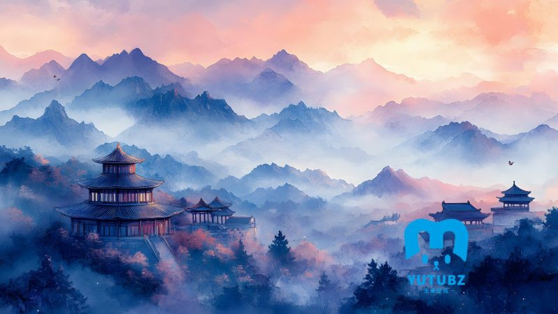 古典建筑-古建筑-玉兔4K壁纸！