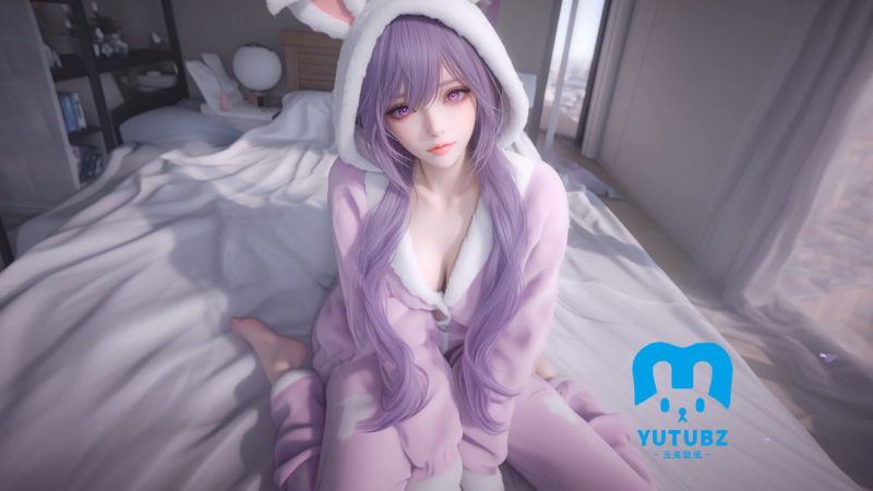 动漫风格女孩-卧室背景-玉兔4K壁纸！