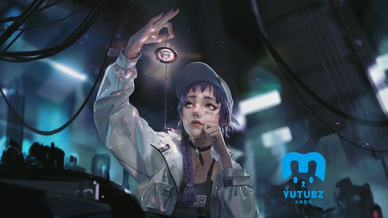 二次元-二次元少女-玉兔4K壁纸！