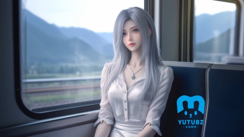 二次元旅途-动车风景-玉兔4K壁纸！