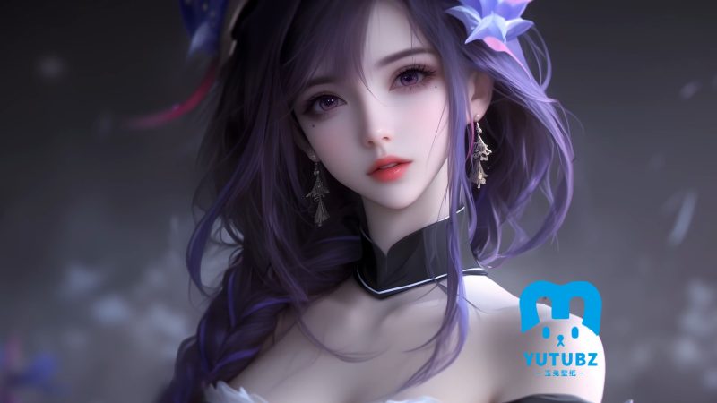 二次元美女-唯美角色-玉兔4K壁纸！