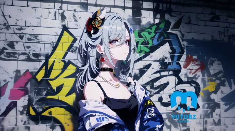 涂鸦女孩-玉兔4K壁纸！