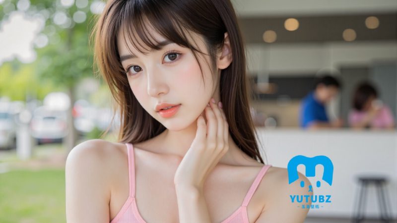 休闲氛围-户外咖啡厅场景-玉兔4K壁纸！