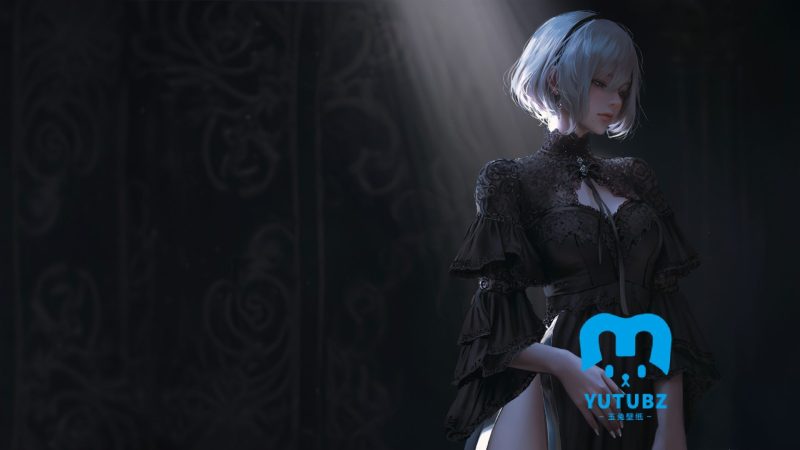 2B-光影特效-尼尔-玉兔4K壁纸！