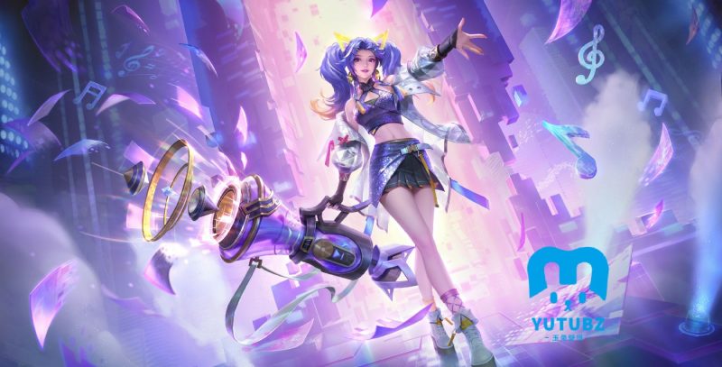 《王者荣耀》孙尚香音你闪耀5k电脑桌面壁纸-玉兔4K壁纸！