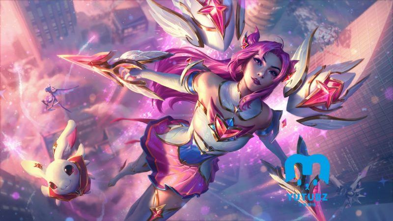 《英雄联盟》卡莎8k电脑桌面壁纸-玉兔4K壁纸！