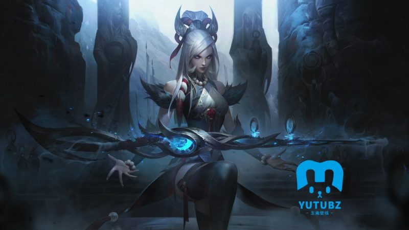 《英雄联盟》凯特琳8k电脑桌面壁纸-玉兔4K壁纸！