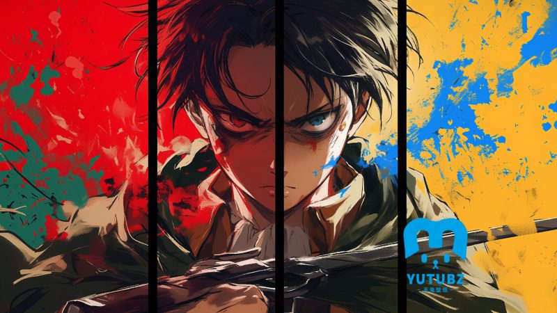 艾伦・耶格尔，动漫《进击的巨人》人物艾伦眼神充满坚毅、决绝神态酷帅-玉兔4K壁纸！