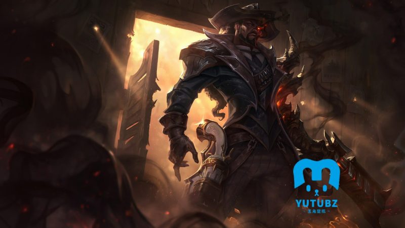 英雄联盟西部魔影卢锡安8k电脑桌面壁纸-玉兔4K壁纸！