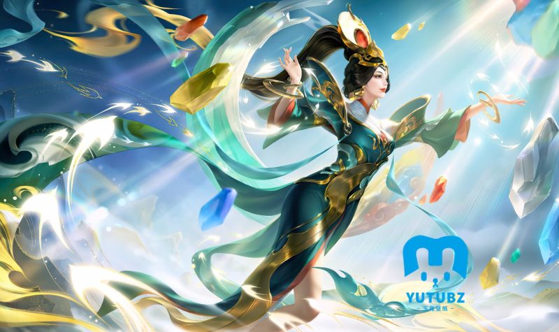 王者荣耀女娲补天4k电脑桌面壁纸-玉兔4K壁纸！