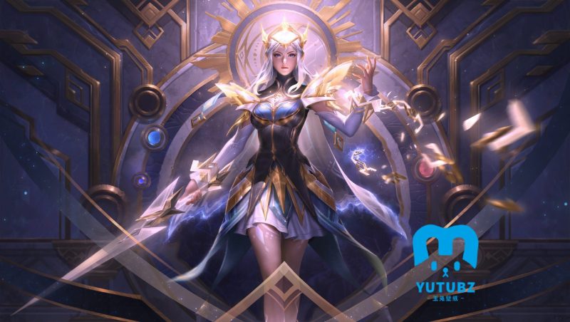 王者荣耀启示之音露娜6k电脑桌面壁纸-玉兔4K壁纸！