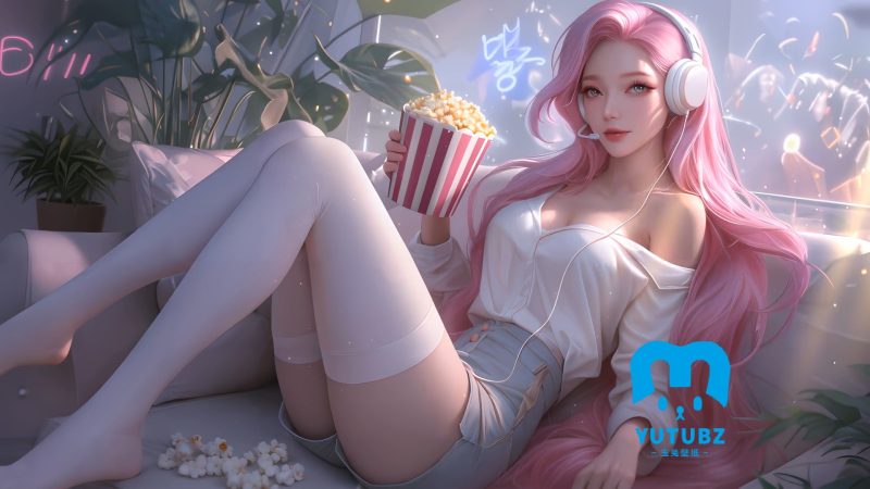 休闲-居家-惬意时光-玉兔4K壁纸！