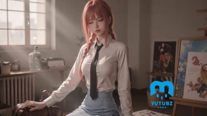 制服-动漫人物-玉兔4K壁纸！