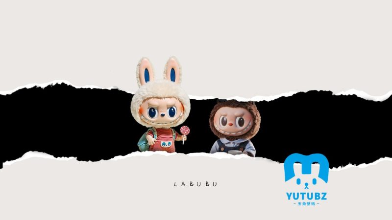 LABUBU-卡通-玉兔4K壁纸！