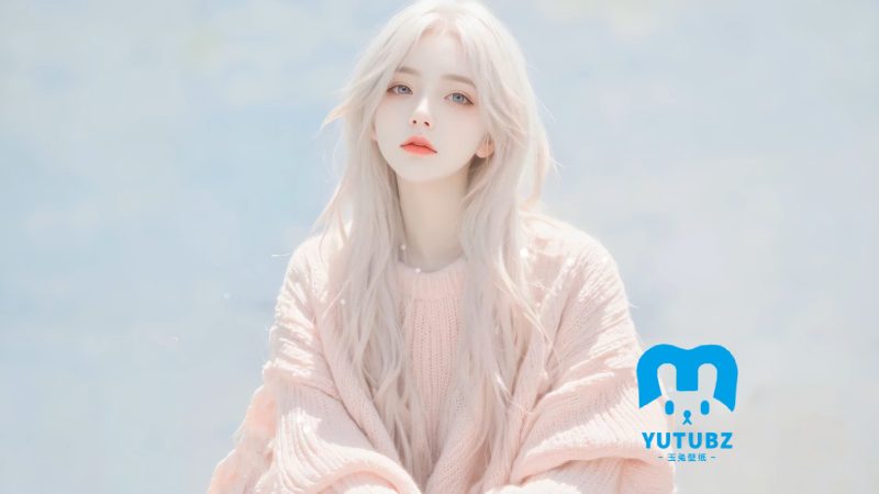 冷白皮-冷白皮少女-玉兔4K壁纸！